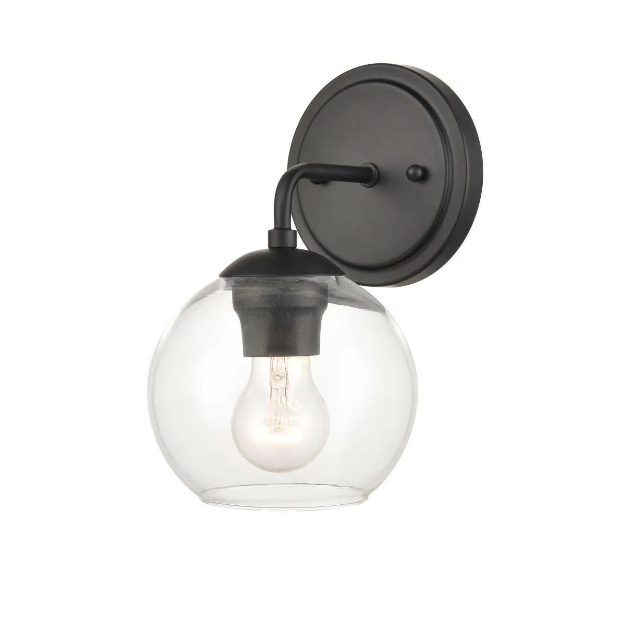 10 in. Armed Sconce Black finish