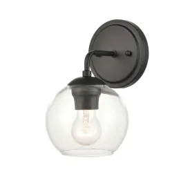 10 in. Armed Sconce Black finish