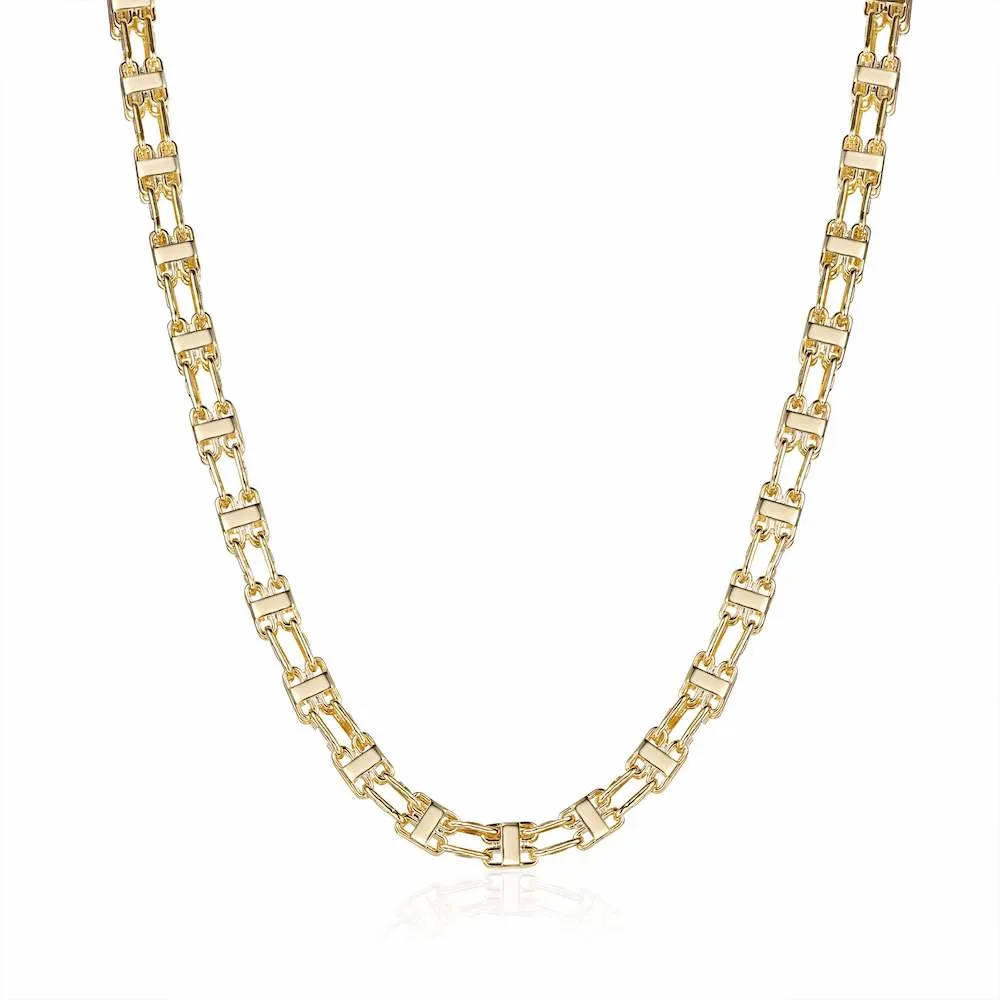 10mm Gold Filled Bonded Cage Chain 36 Inches