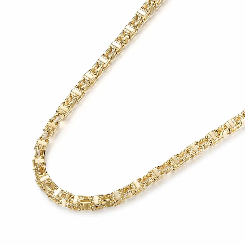 10mm Gold Filled Bonded Cage Chain 36 Inches
