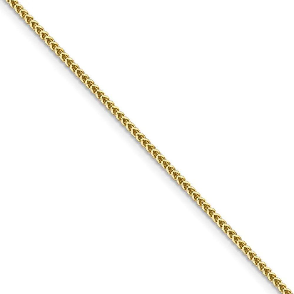1.25mm 14k Yellow Gold Solid Franco Chain Necklace