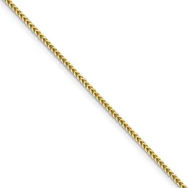 1.25mm 14k Yellow Gold Solid Franco Chain Necklace