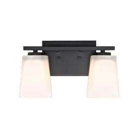 13 in. 2 Lights Vanity Light Black finish
