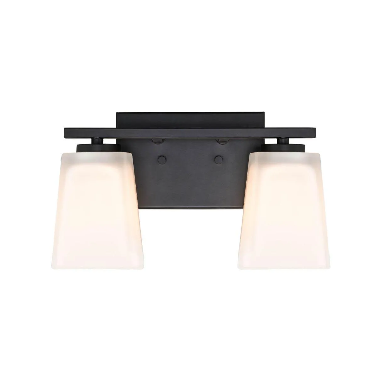 13 in. 2 Lights Vanity Light Black finish