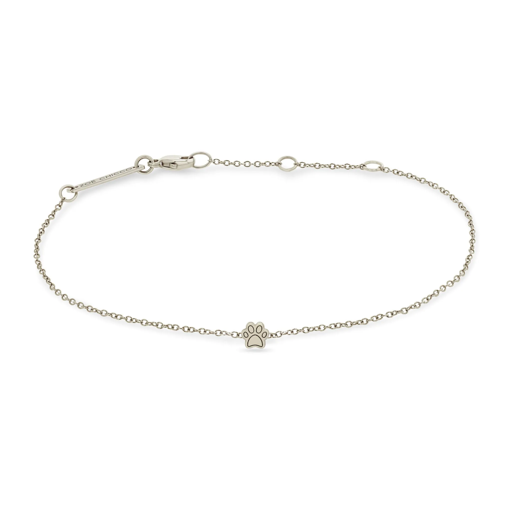 14k itty bitty dog paw bracelet