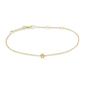 14k itty bitty dog paw bracelet