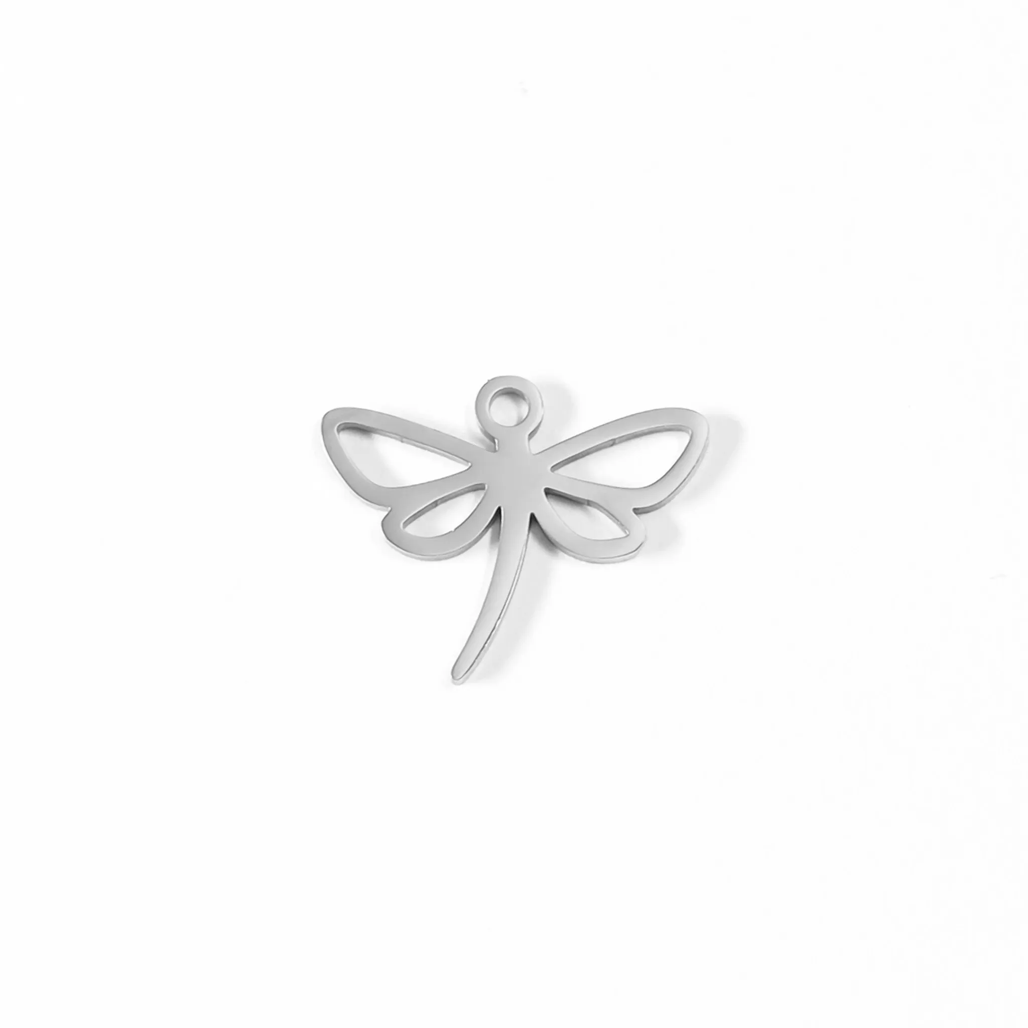 18K Gold PVD Stainless Steel Dragonfly Charm / PDL0091