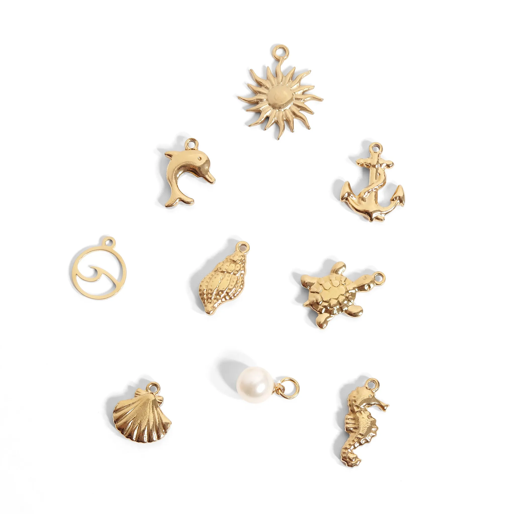 18K Gold PVD Stainless Steel Sea Turtle Charm / PDL0101