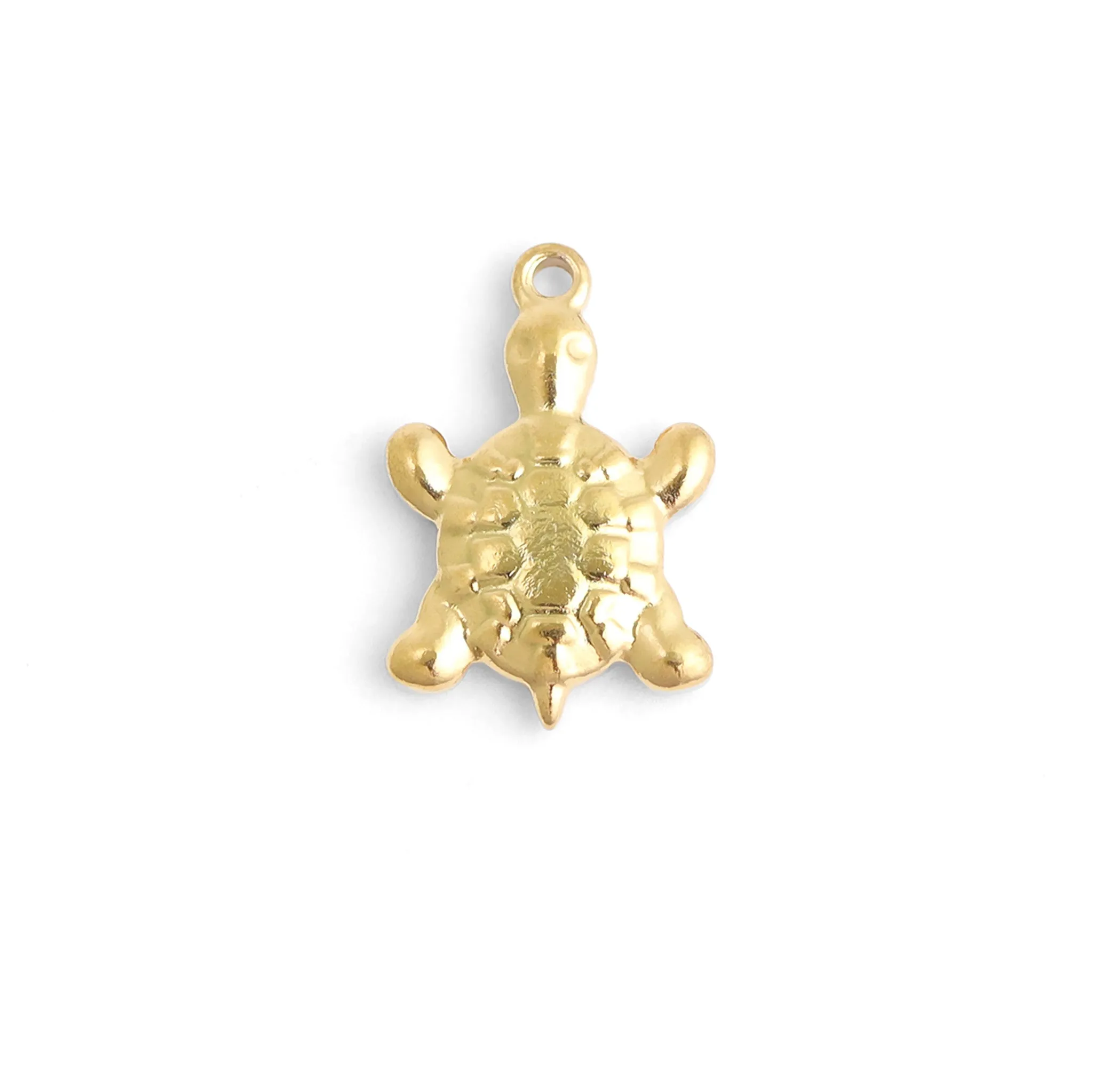 18K Gold PVD Stainless Steel Sea Turtle Charm / PDL0101