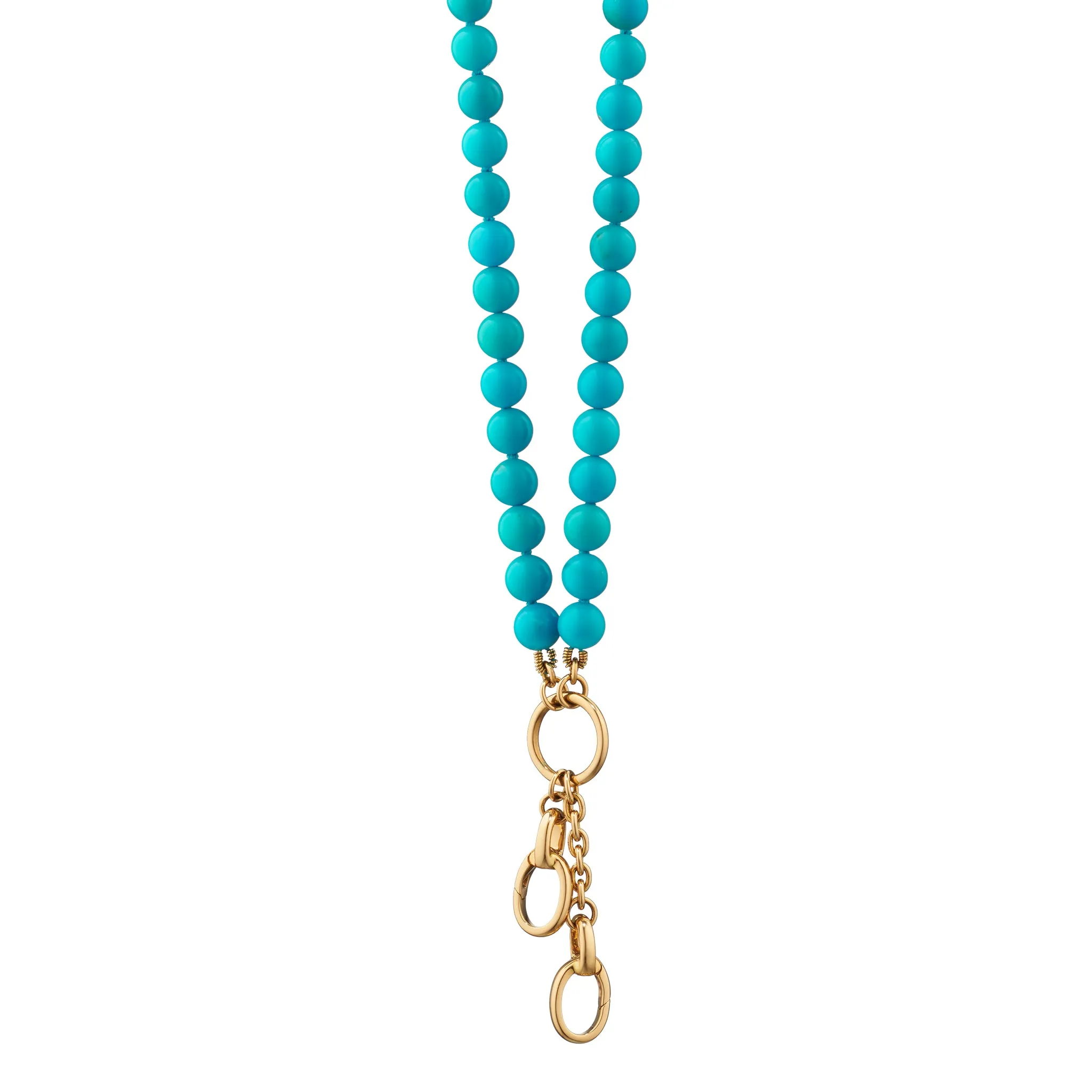 18" "Design Your Own" Turquoise Necklace, 2 Charm Stations