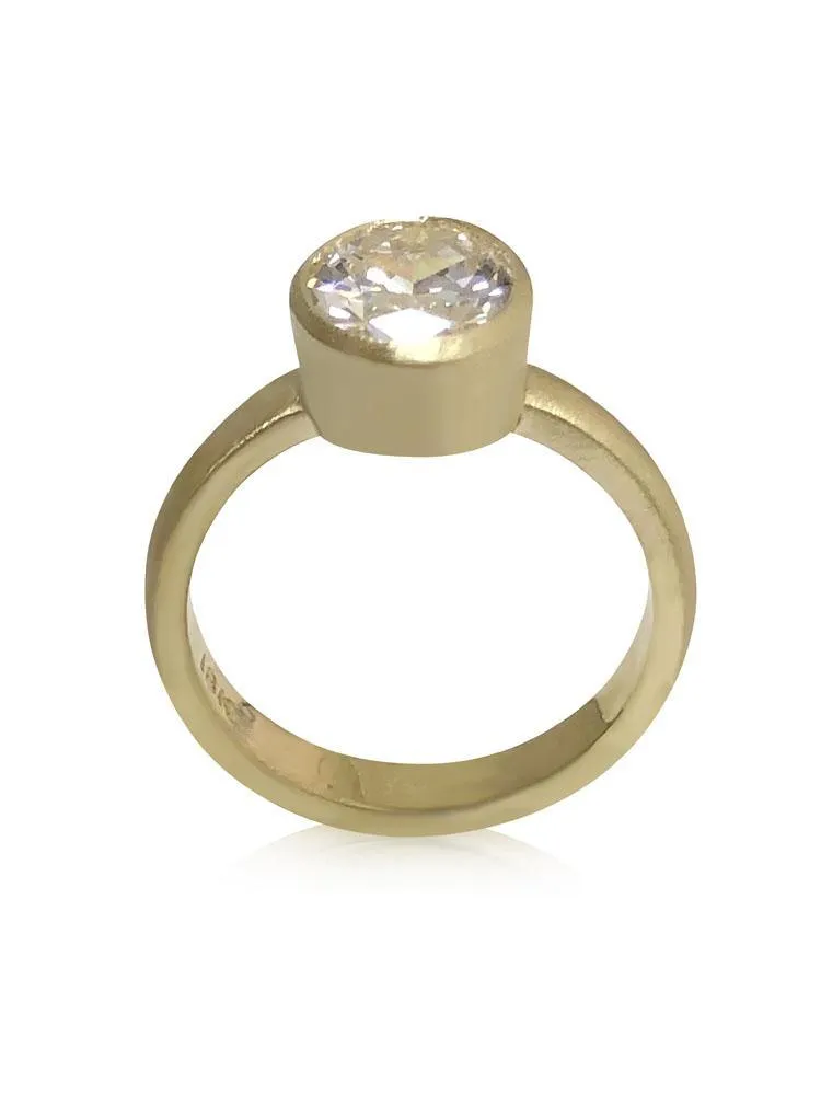 2.5 Oval Cubic Zirconia Engagement ring CHICASHOT50