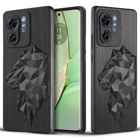3D Lion Soft Silicone Back Cover For Motorola Edge 40 5G | Moto Edge 40 5G
