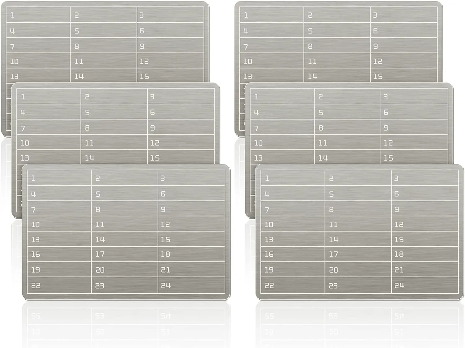 6 Plates Steel Wallet Crypto Cryptocurrency Seed Storage Crypto Wallet for Bitcoin Hardware Cold Backup