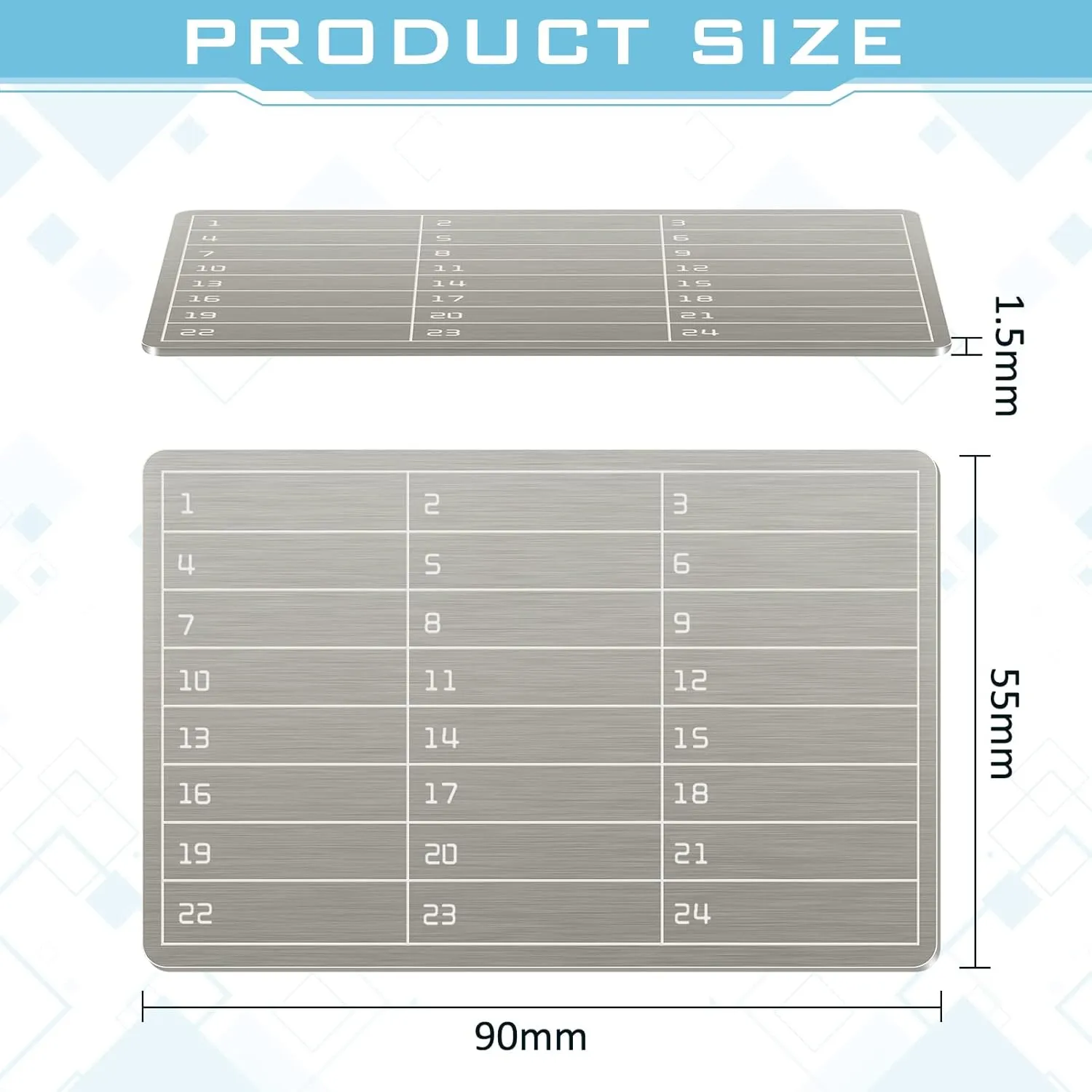 6 Plates Steel Wallet Crypto Cryptocurrency Seed Storage Crypto Wallet for Bitcoin Hardware Cold Backup