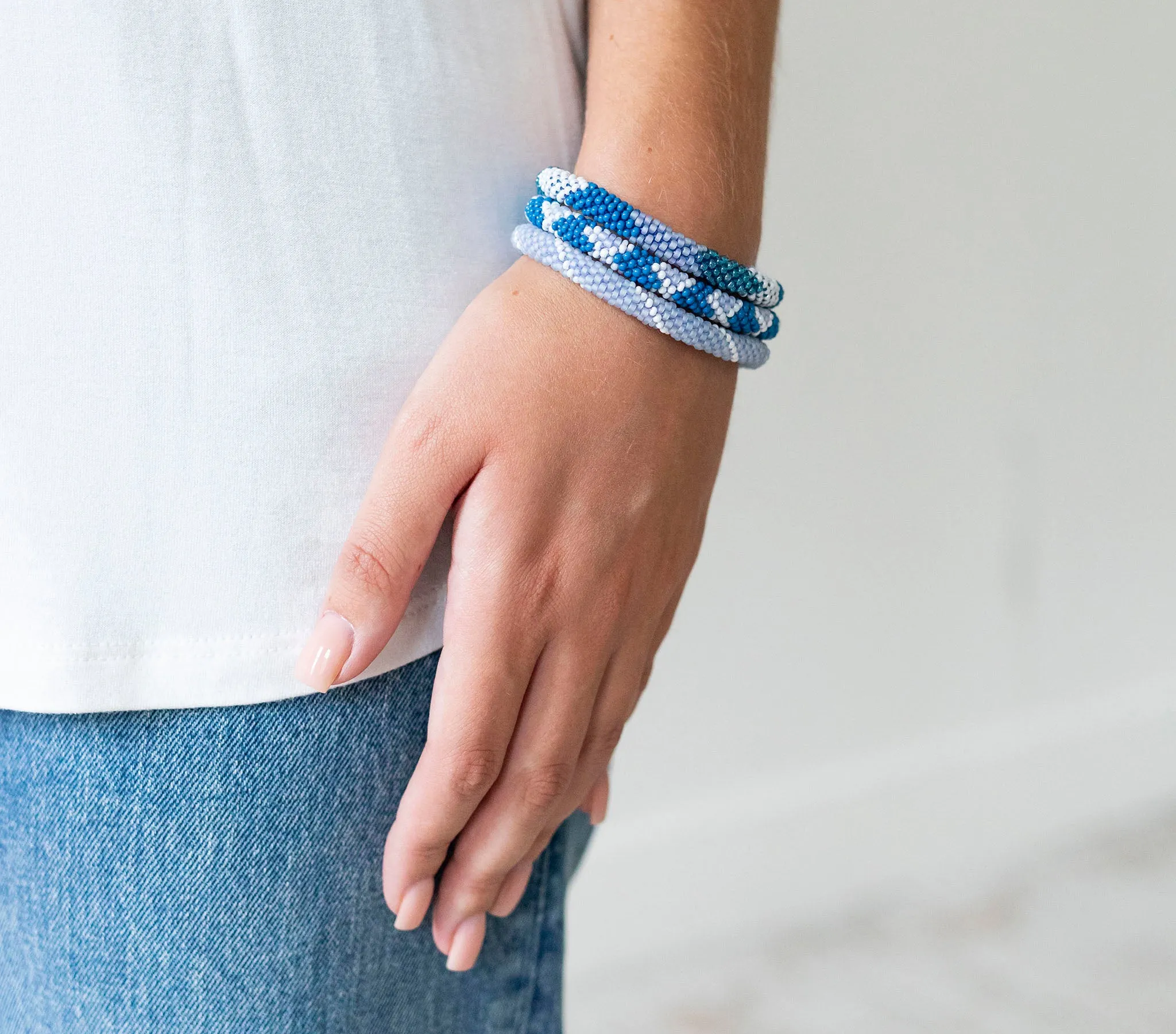 8 inch Roll-On® Bracelets <br> Sky