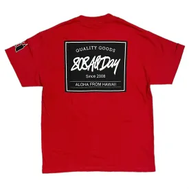 808ALLDAY Red Trademark T Shirt