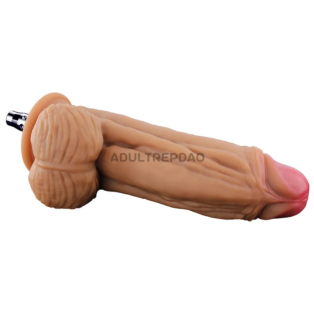 8.86-inch Dual Density Silicone Meaty & Girthy Dildo Attachment for Lustti Sex Machines