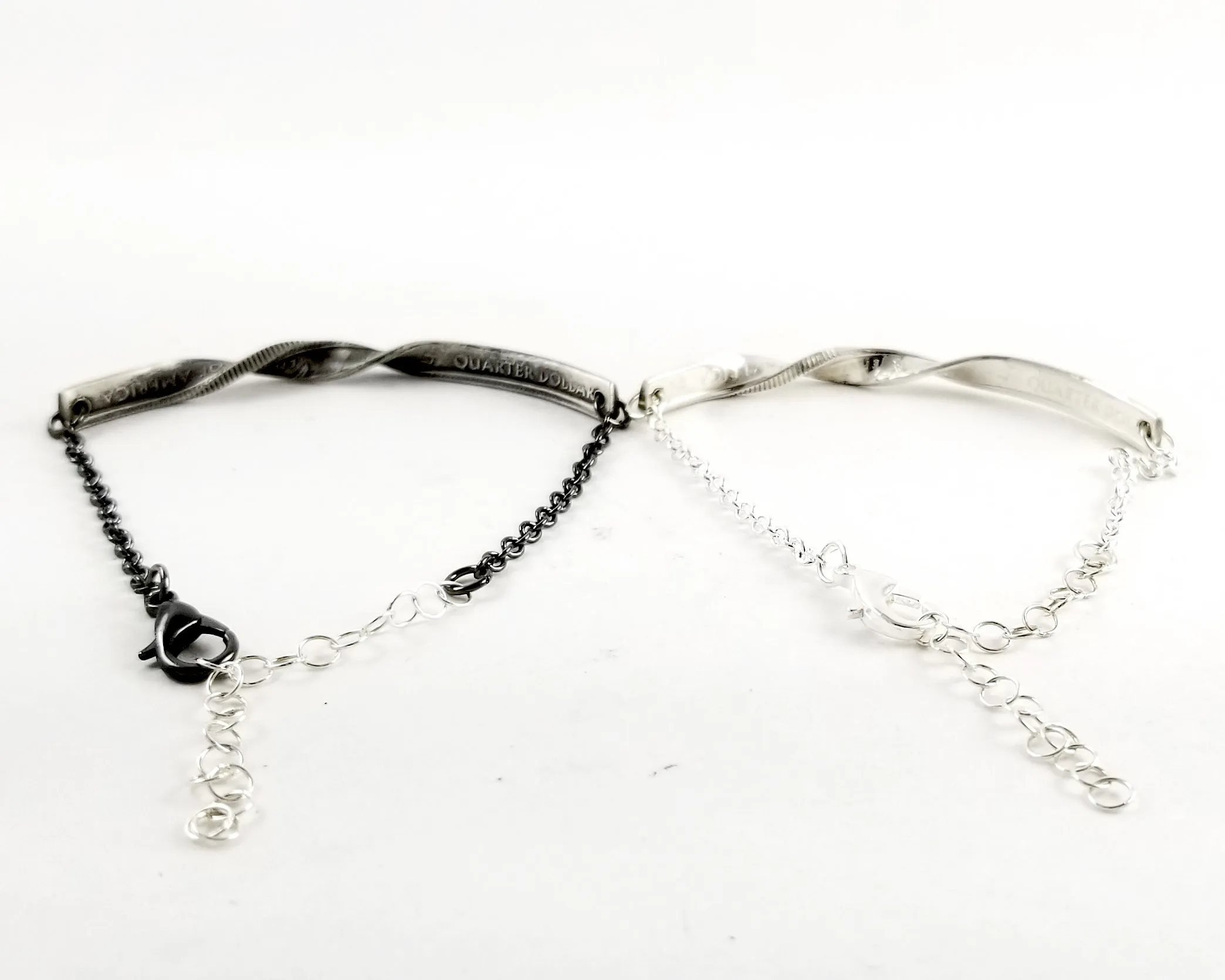 90% Silver State Quarter Twisted Bar Bracelet