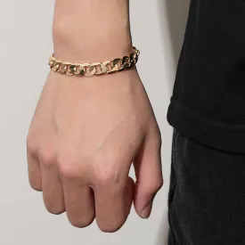 9mm Gold Filled Bonded Cuban Curb Bracelet 6/8/9 Inches