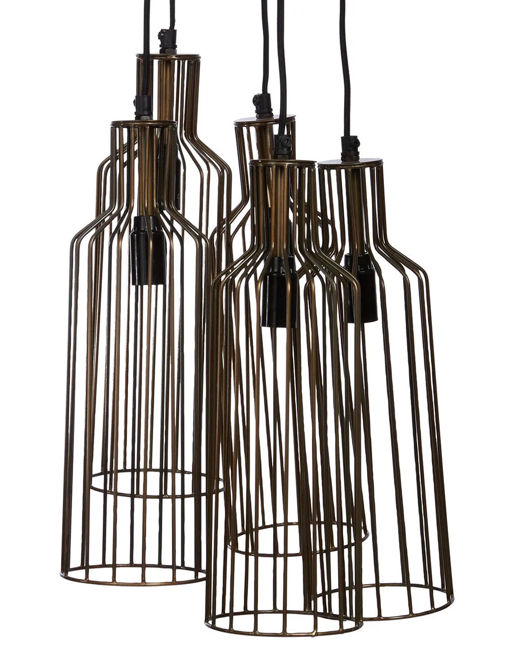 Ablo Industrial Metal Cage Chandelier