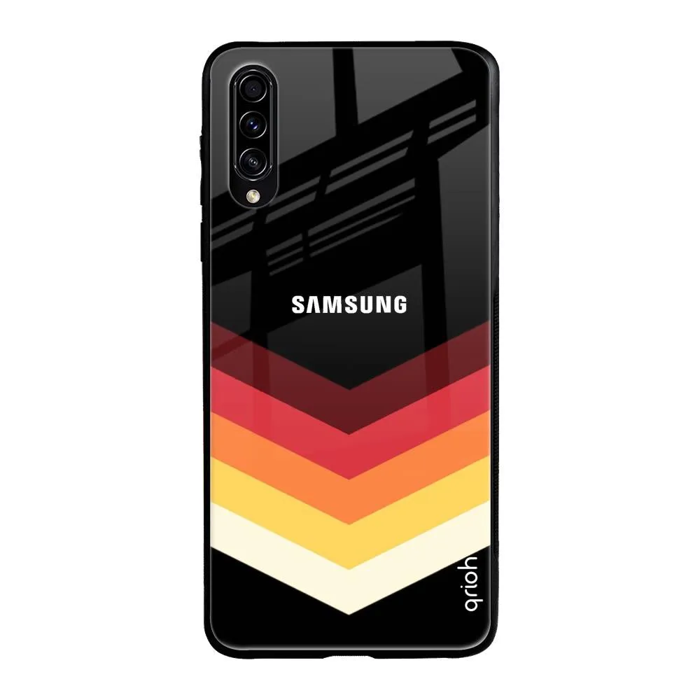 Abstract Arrow Pattern Glass Case For Samsung Galaxy A30s