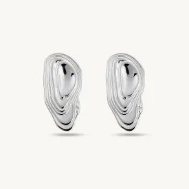 Abstract Ripple Stud Earrngs