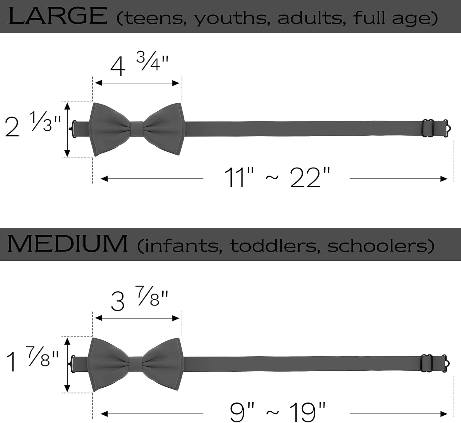 Adam Young Men's Bow Ties with Handkerchief Pre-Tied Style Formal Satin Classic Bowtie for Tuxedo Faux Silk