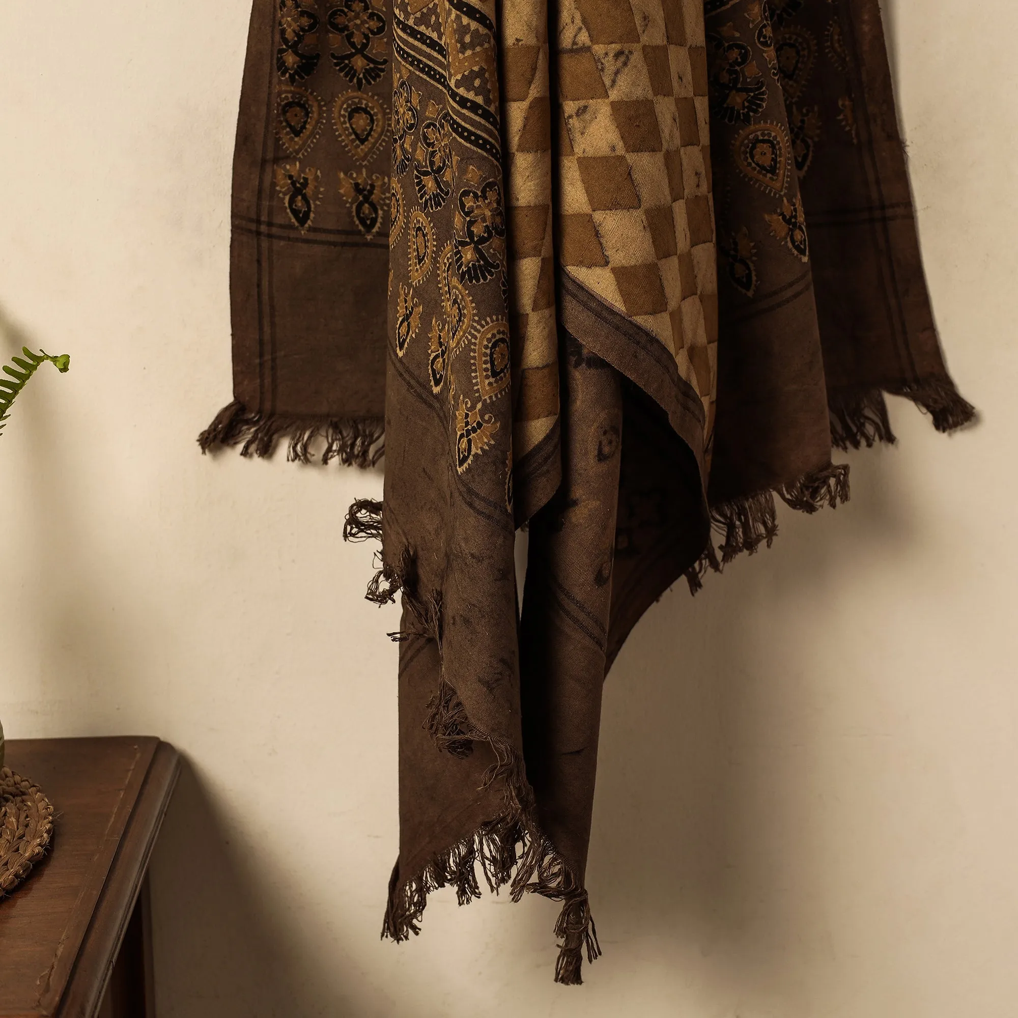 Ajrakh Block Printed Handloom Cotton Towel