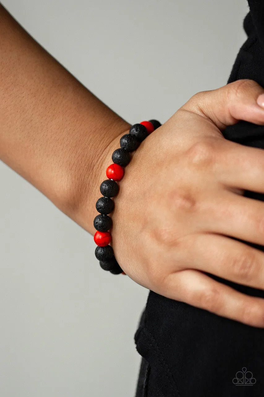 All Zen Red Paparazzi Bracelet