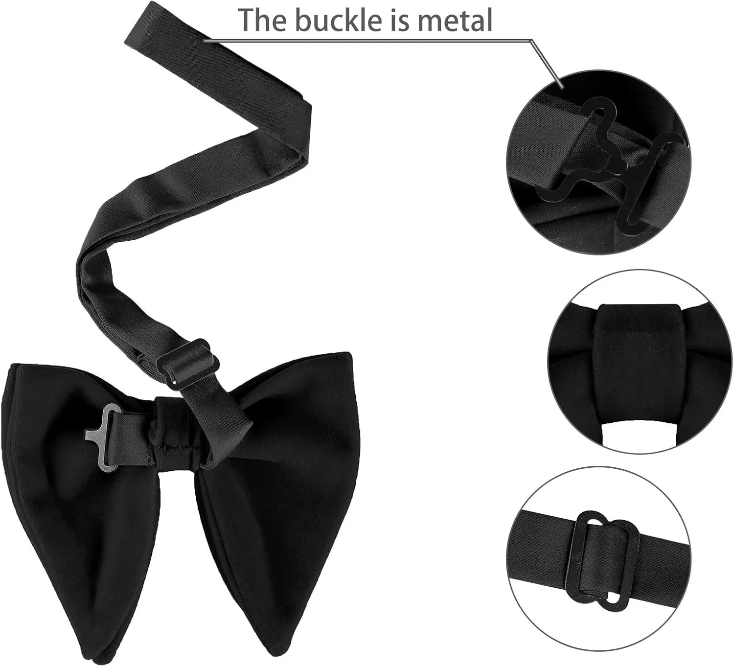 Allegra K Solid Pre-tied Bow Ties for Women Men Formal Party Prom Bowties Velvet