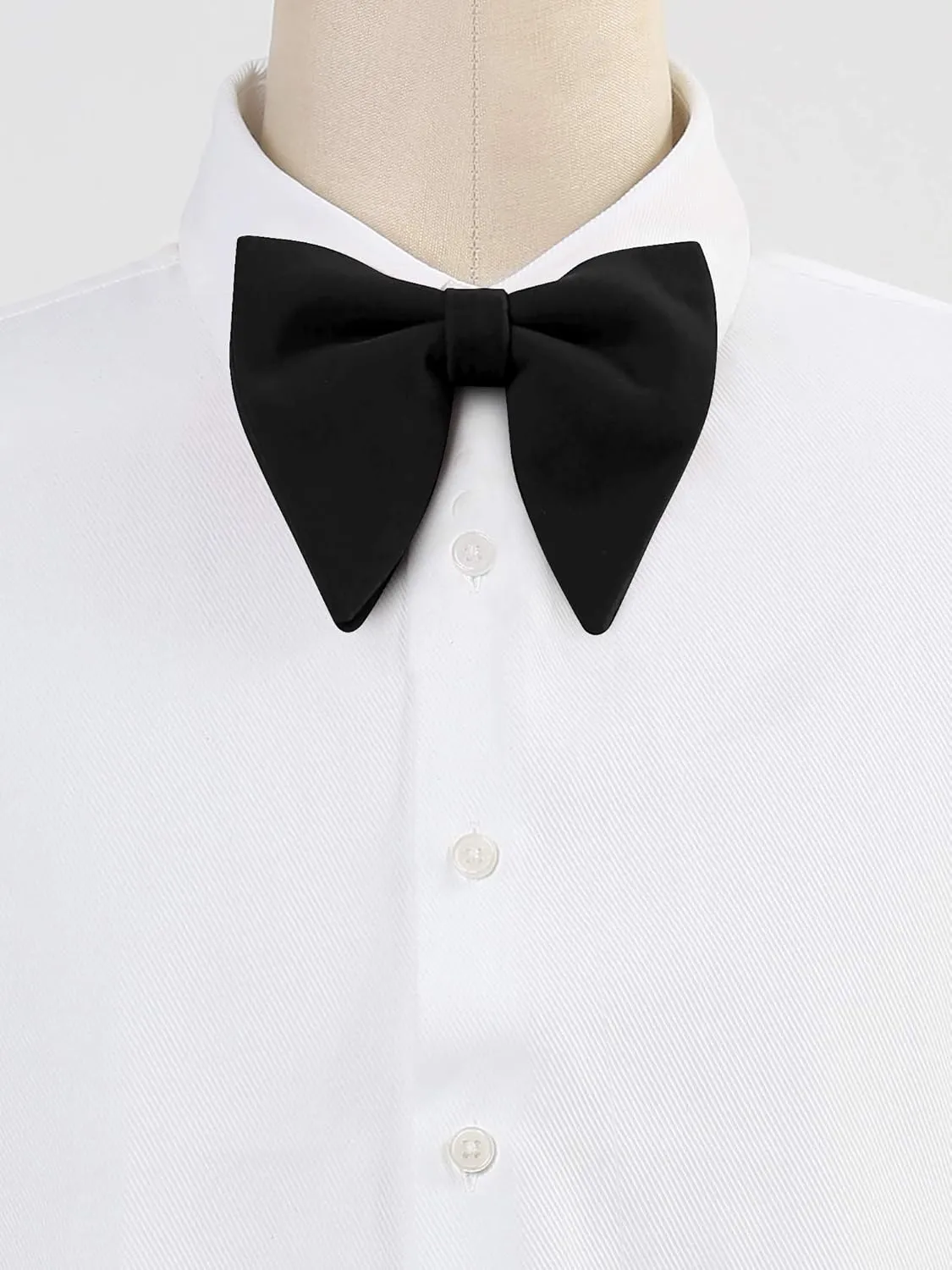 Allegra K Solid Pre-tied Bow Ties for Women Men Formal Party Prom Bowties Velvet