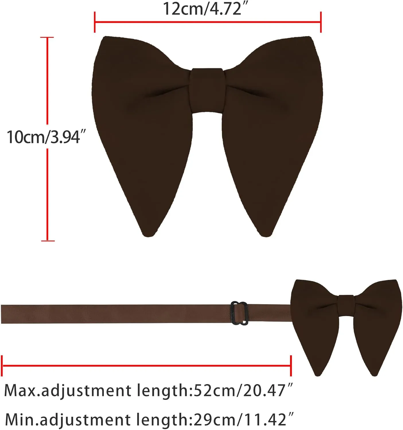 Allegra K Solid Pre-tied Bow Ties for Women Men Formal Party Prom Bowties Velvet