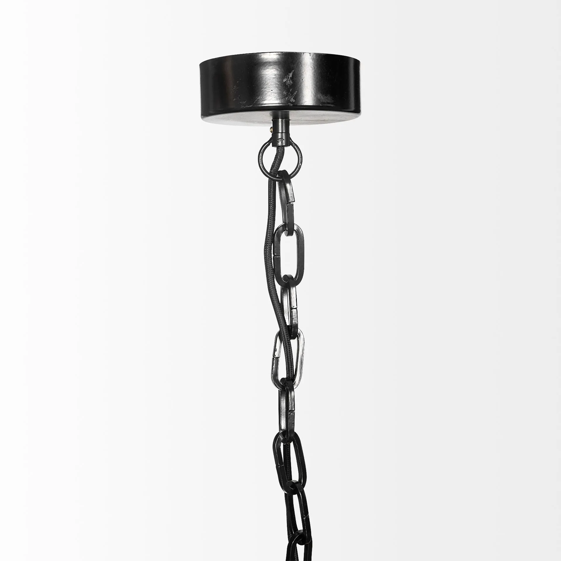 Antigon Chandelier Black Metal | Glass