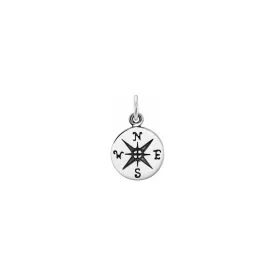 Antique Compass Charm (Silver)