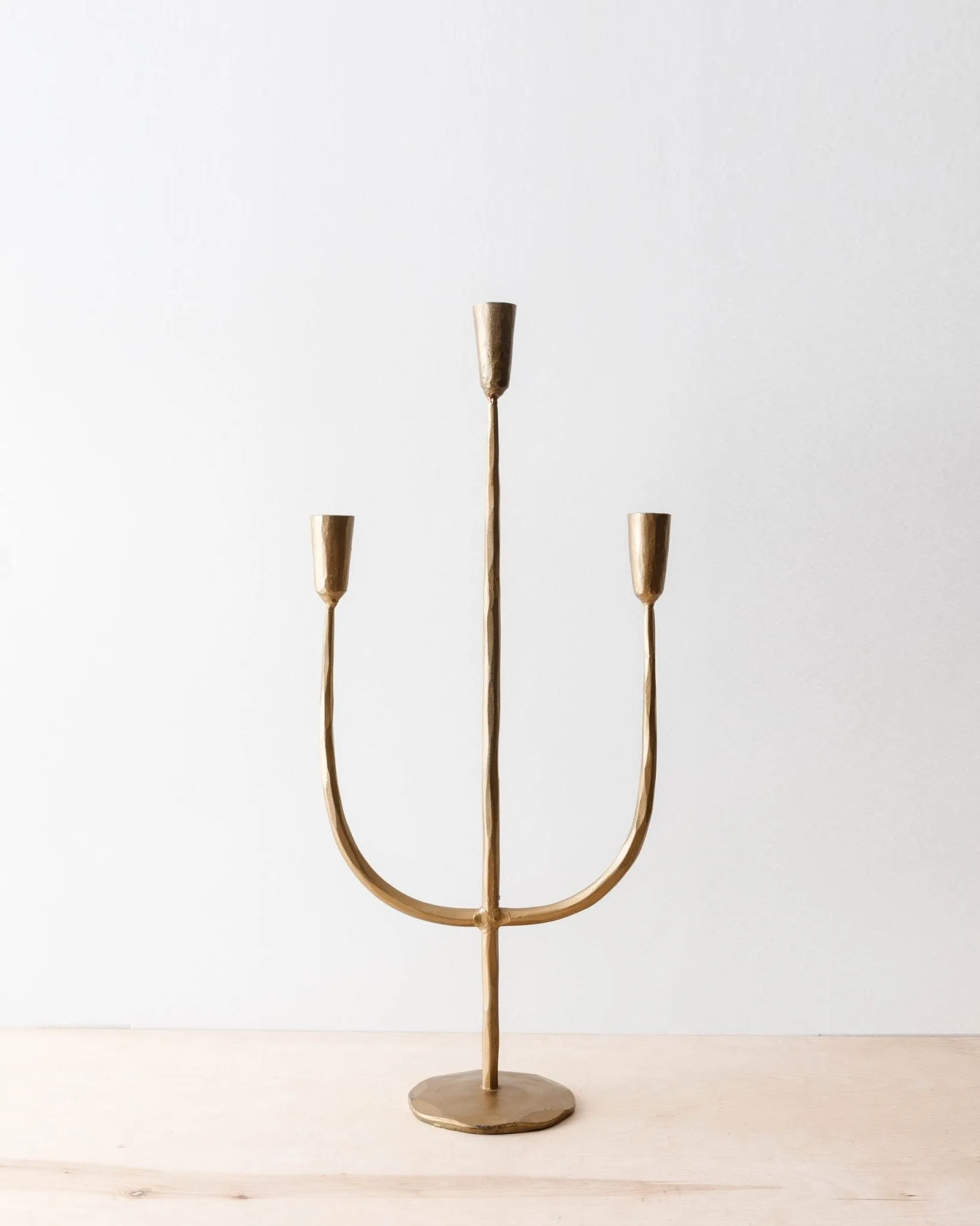 Antique Forged Metal Candelabra
