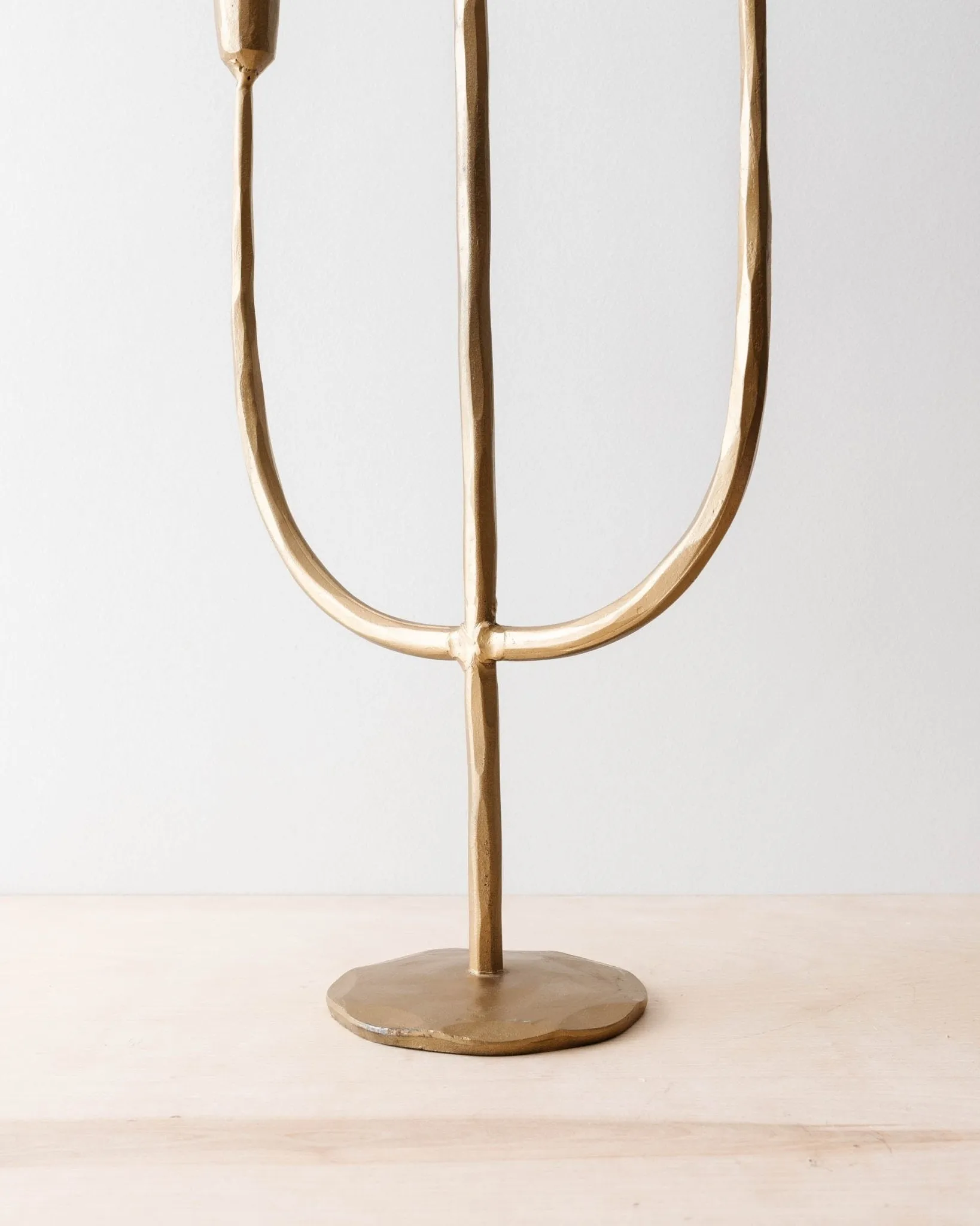 Antique Forged Metal Candelabra