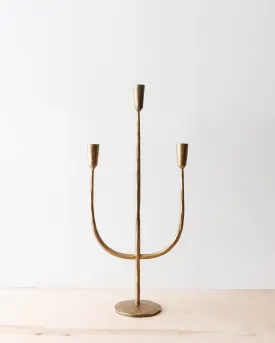 Antique Forged Metal Candelabra