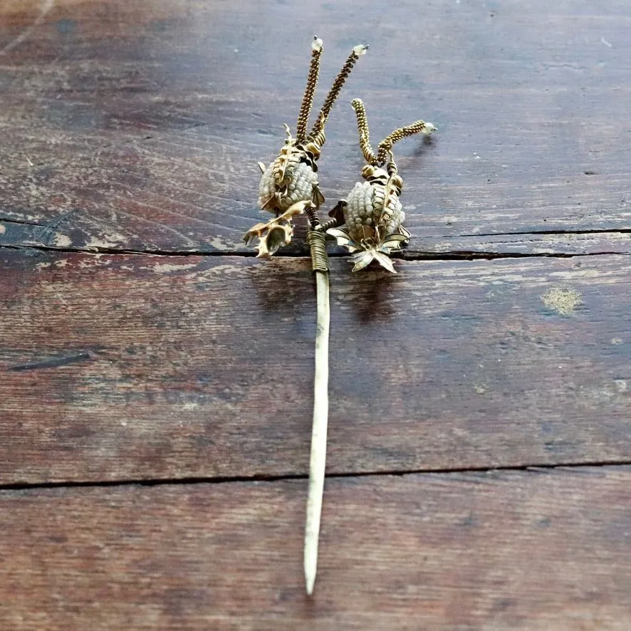 Antique Qing Dynasty Tian-Tsui (點翠) Hair Pin - Extra Large - 1027