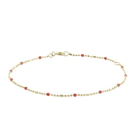 Apple Dot Ball Chain Bracelet