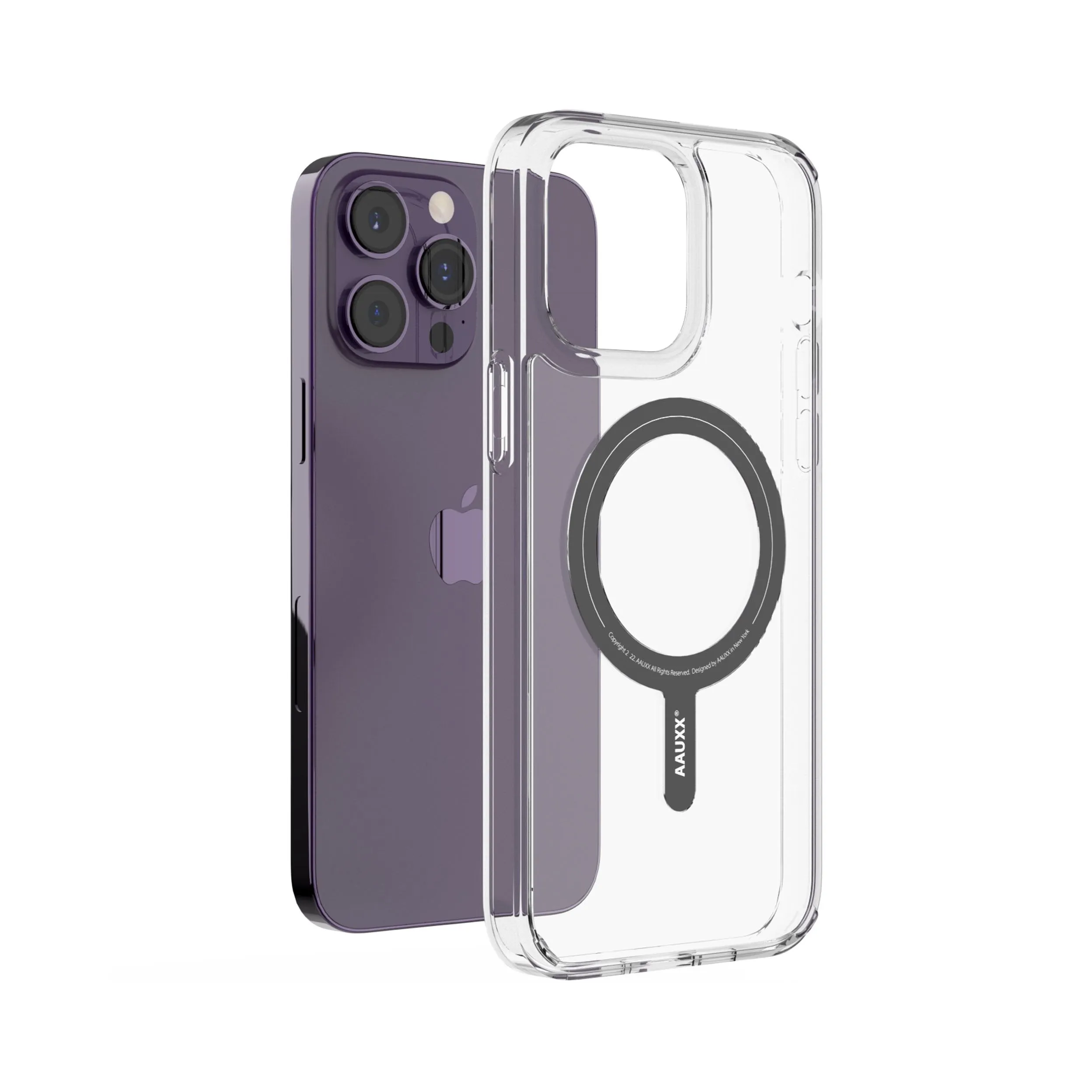 Apple iPhone - Phone case - Back cover - Case - MagSafe - Shock Proof - iRing® - Transparent