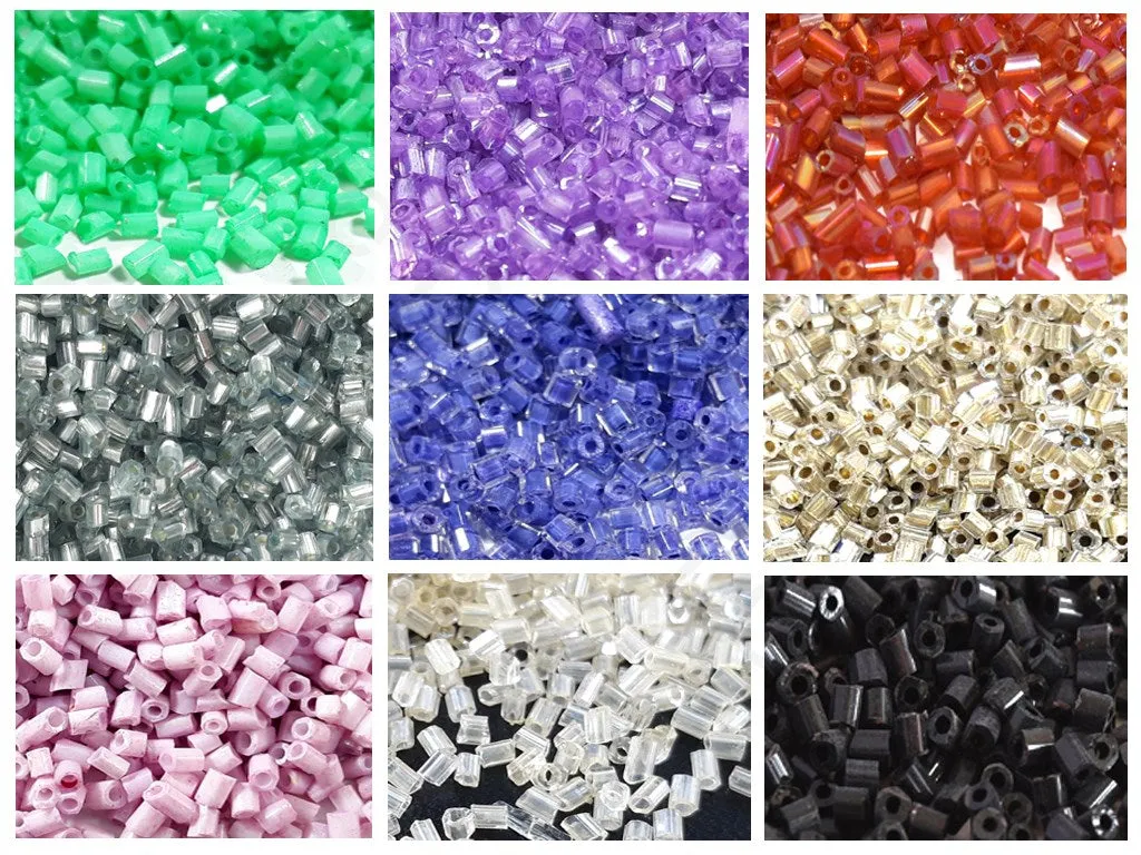 Assorted Opaque & Transparent Cut / Hexagonal Beads Combo