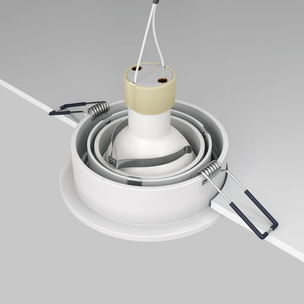 Atom Downlight - White/Black Finish