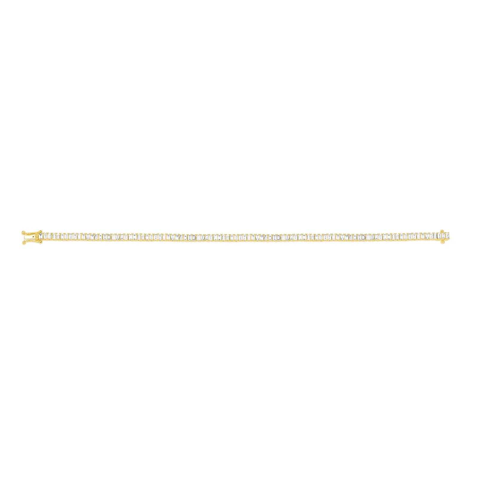 Baguette Eternity Bracelet - Yellow Gold
