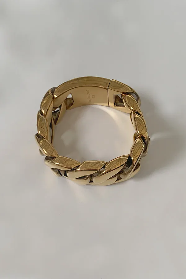 Biggie-Thick Gold Link Bracelet