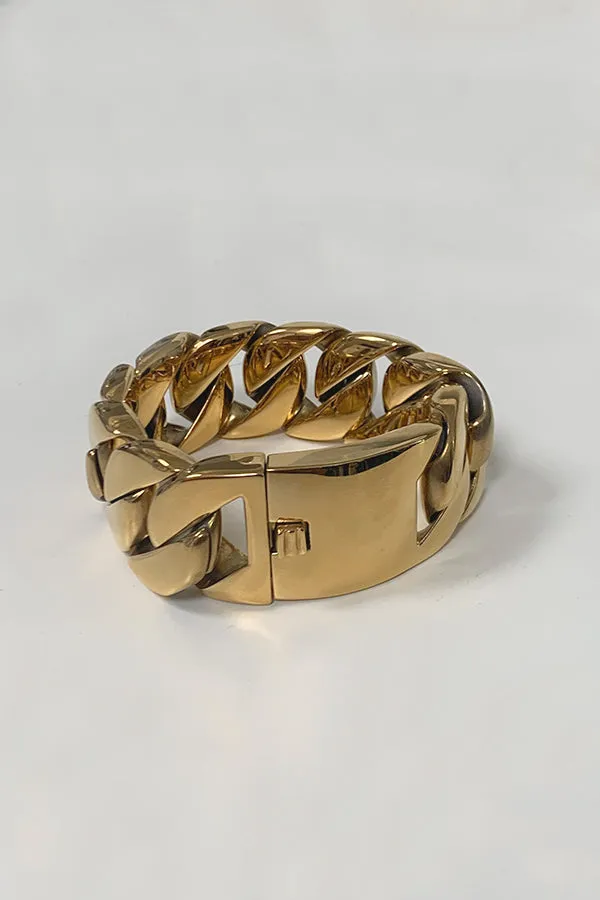 Biggie-Thick Gold Link Bracelet