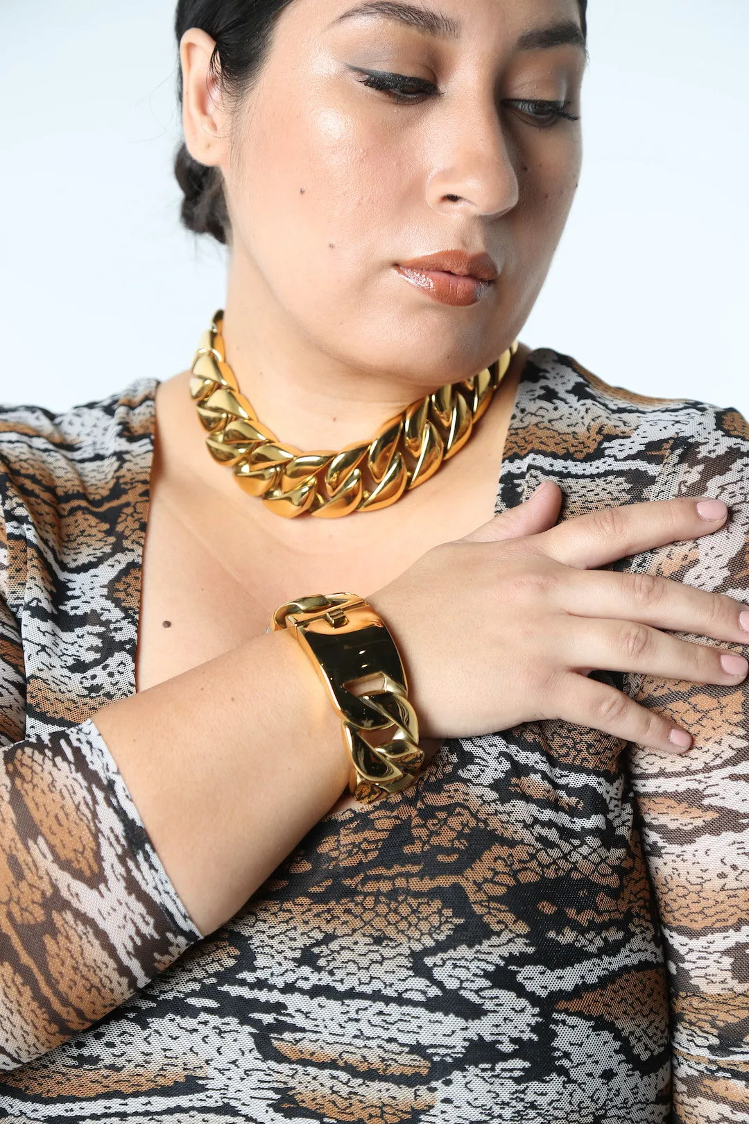 Biggie-Thick Gold Link Bracelet