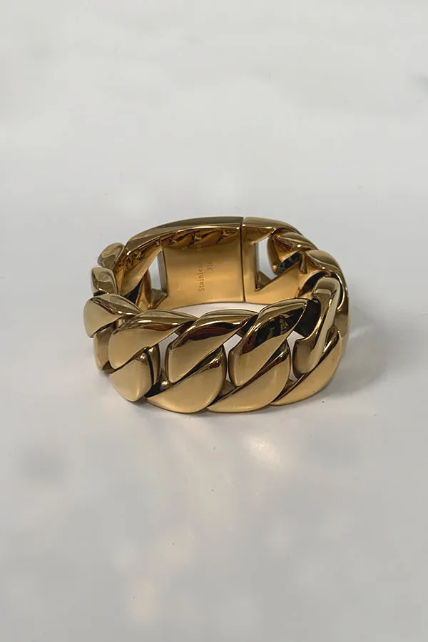 Biggie-Thick Gold Link Bracelet