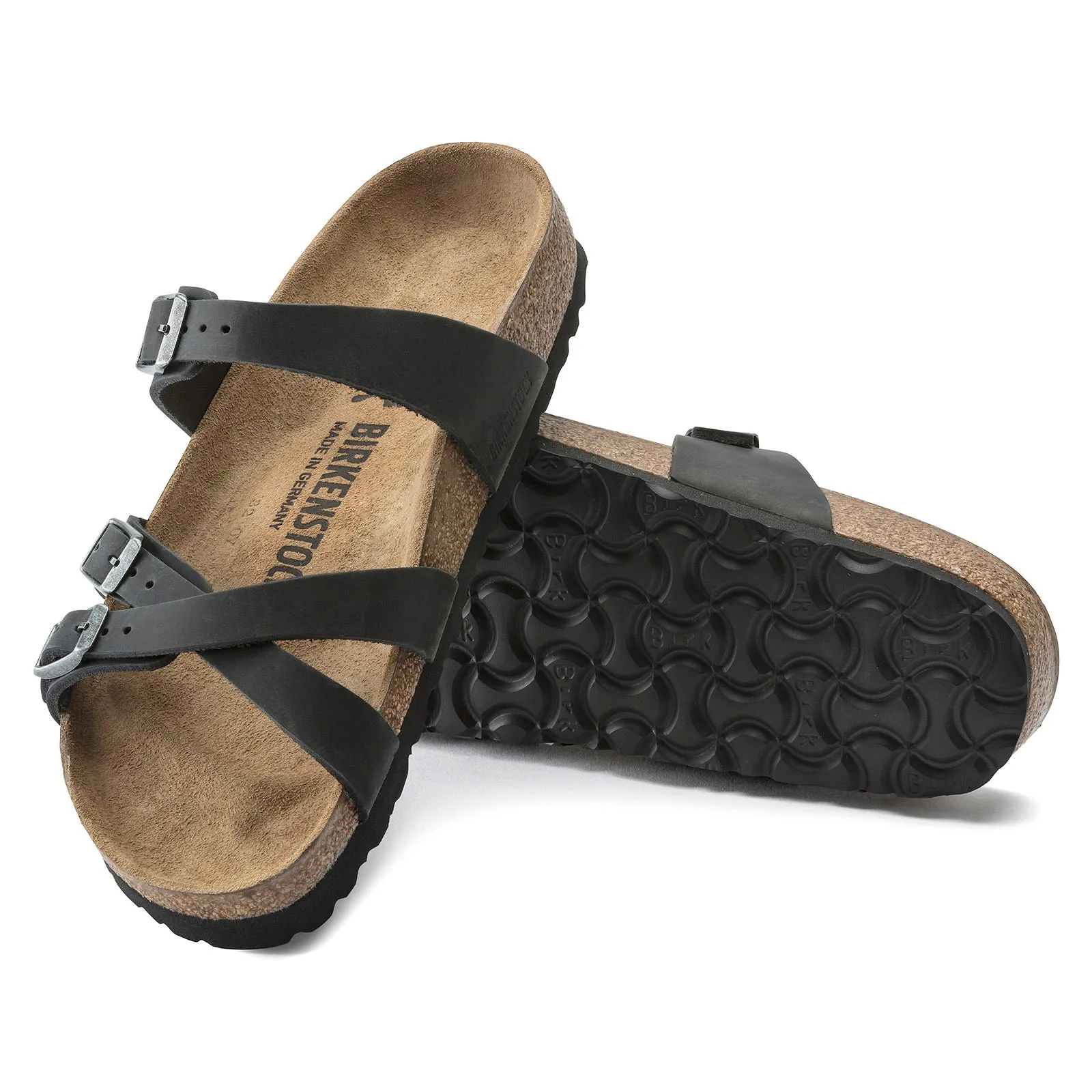 Birkenstock Franca Womens Sandals - Oiled Leather, Comfortable Adjustable Straps
