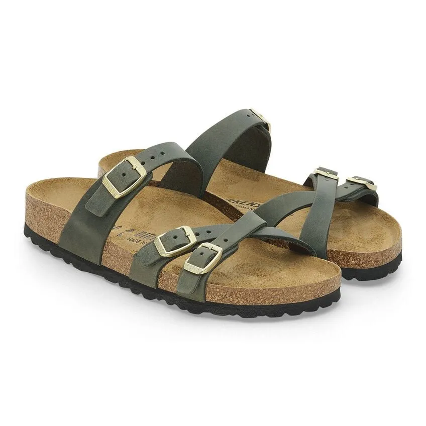 Birkenstock Franca Womens Sandals - Oiled Leather, Comfortable Adjustable Straps