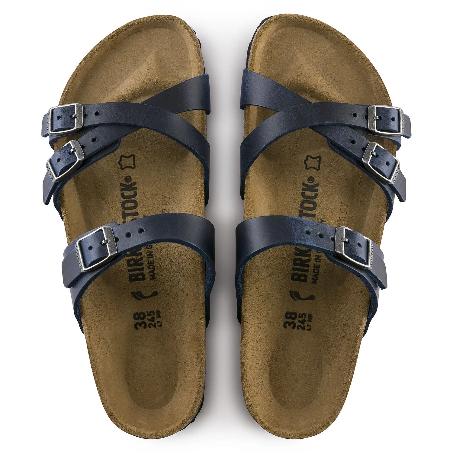Birkenstock Franca Womens Sandals - Oiled Leather, Comfortable Adjustable Straps